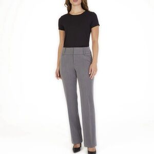Apt. 9 Women's Gray Curvy Fit Straight Leg Trousers, Sz 2, Excellent Condition